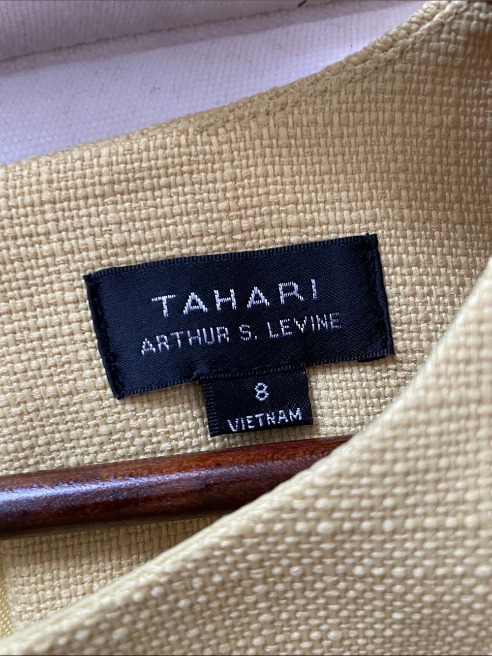 Tahari ASL Short Sleeve Shift Dress in Chartreuse Yellow - Picture 6 of 7
